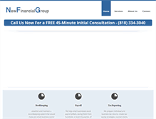Tablet Screenshot of newfinancialgroup.com